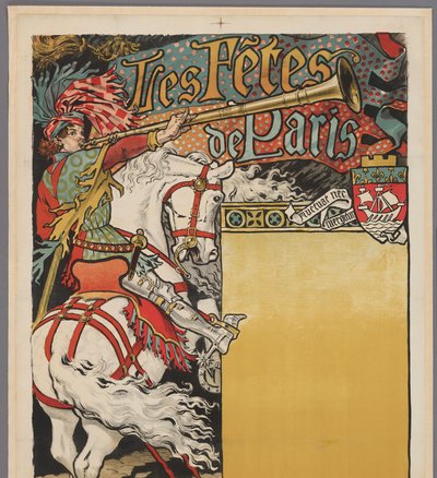 「Les fêtes de Paris」のポスター パリの祭典 (オブジェクトのタイトル) 作： Eugene Grasset