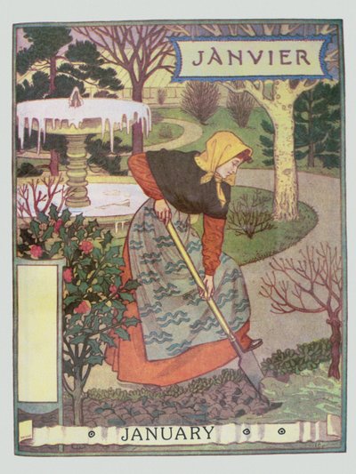 1月 作： Eugene Grasset