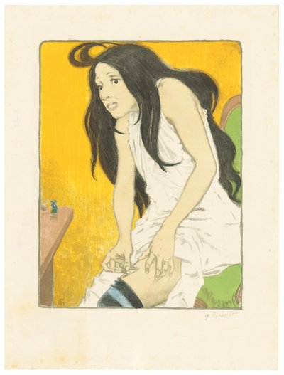 Morphinomane、より: L’Album d’Estampes Originales de la Galerie Vollard 作： Eugene Grasset