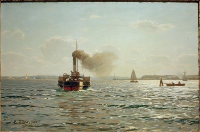 フレンスブルク近くのバルト海 作： Eugene Gustav Dücker