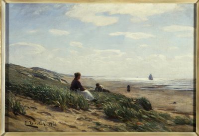 E.Dücker、砂丘の上 作： Eugene Gustav Dücker