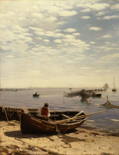 E.デュッカー、バルト海のビーチ 作： Eugene Gustav Dücker
