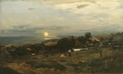 E.プッシャー、日没 作： Eugene Gustav Dücker