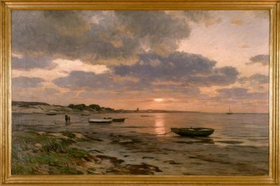E.デュッカー、バルト海に沈む夕日 作： Eugene Gustav Dücker