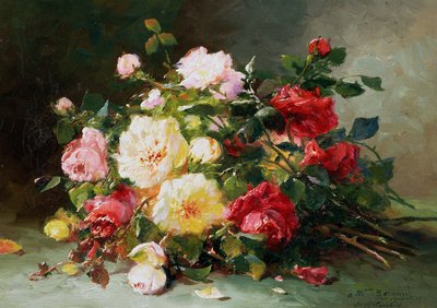 バラの花束 作： Eugene Henri Cauchois