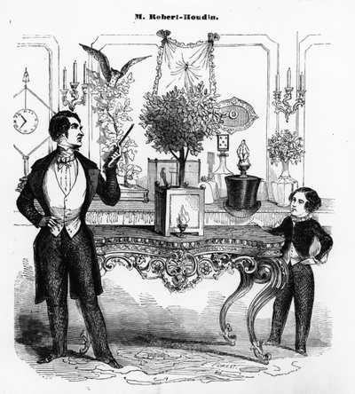 Jean Eugene Robert-Houdin（1805-71）機械式玩具の説明 作： Eugene Hippolyte Forest