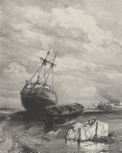 干潮、1833年。 作： Eugene Isabey