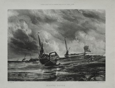 干潮、1831年。 作： Eugene Isabey