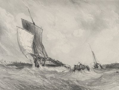 港への帰還、1833年。 作： Eugene Isabey