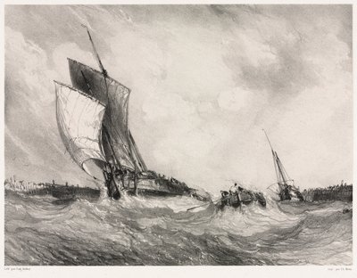 海兵隊員 6 名: 港に戻る 作： Eugene Isabey