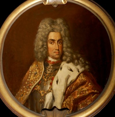 1885 年、神聖ローマ皇帝カール 6 世 (1685 ～ 1740 年) の肖像。 作： Eugene Joors