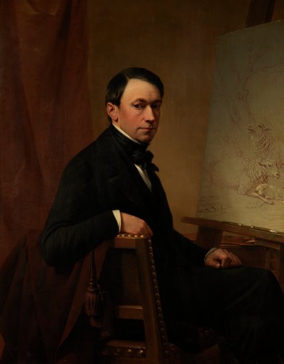 自画像 作： Eugene Joseph Verboeckhoven