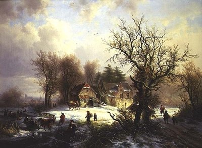 冬の風景 作： Eugene Joseph Verboeckhoven