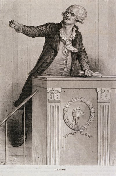 ジョルジュジャックダントンの肖像（1759-94）（彫刻） 作： Eugene Joseph Viollat