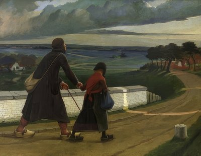 ブラインド。 1898 作： Eugene Laermans