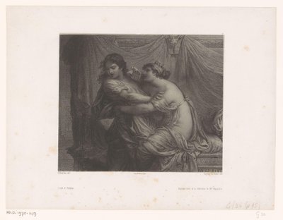 ヨセフとポティファルの妻 Joseph et Putiphar (オブジェクトのタイトル) 古代と現代のアーティスト（シリーズタイトル） Les artistes anciens et moderns (シリーズタイトル) 作： Eugene Leroux