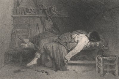 自殺、1846年。 作： Eugene Leroux