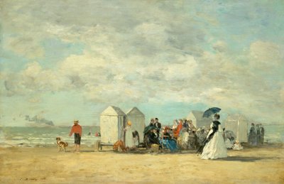 ビーチシーン 作： Eugene Louis Boudin