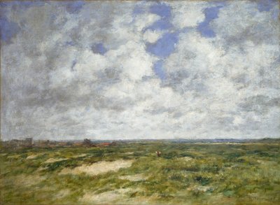 ベルク、曇った風景、1882年 作： Eugene Louis Boudin