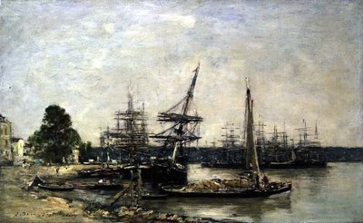 ボルドー 作： Eugene Louis Boudin