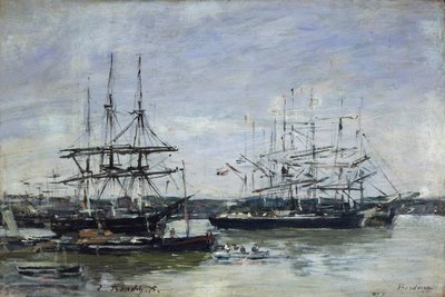 「ボルドー」、1875 作： Eugene Louis Boudin