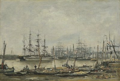 ボルドー、クワ、1874 作： Eugene Louis Boudin