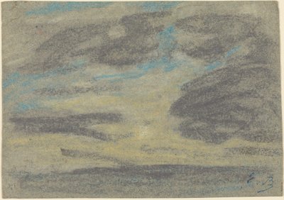 海の上の雲、18601865。 作： Eugene Louis Boudin