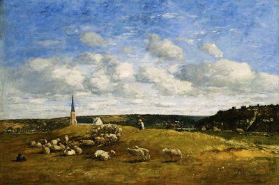ドーヴィル、1870-1874 作： Eugene Louis Boudin