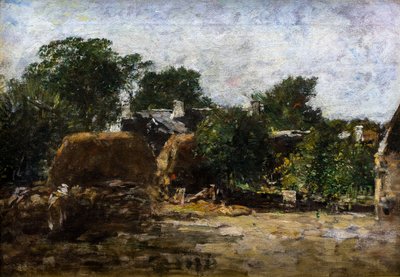 ファームヤード 作： Eugene Louis Boudin