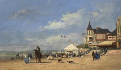 トゥルーヴィル・ビーチ 作： ユージン・ルイ・ブーダン