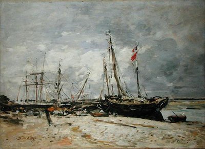 Le Crotay 作： Eugene Louis Boudin