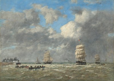 ルアーブル、1883年。 作： Eugene Louis Boudin