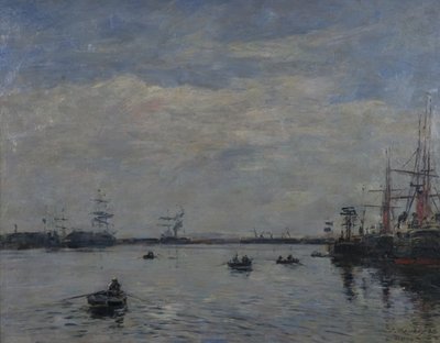 ルアーブル、1888 作： Eugene Louis Boudin