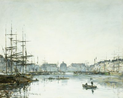 ルアーブル、ルバッサンデュコマース、1894 作： Eugene Louis Boudin