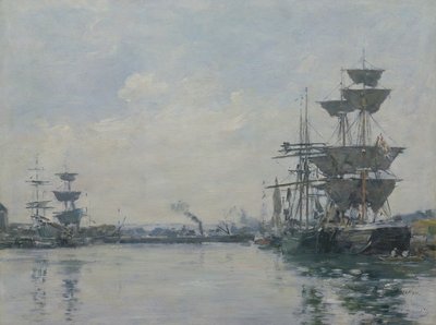 ルアーブル、盆地に発送 作： Eugene Louis Boudin
