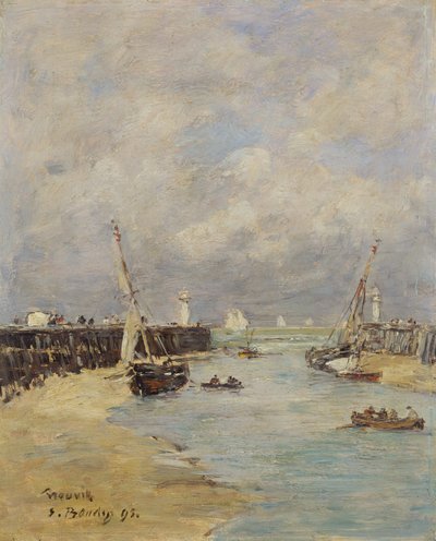 トルビルの干潮、1895 作： Eugene Louis Boudin