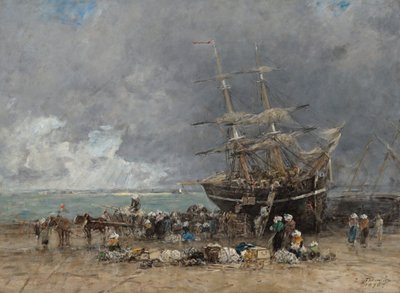 テール・ヌヴィエの帰還 作： Eugene Louis Boudin
