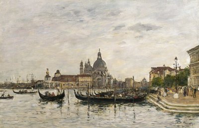 サンタ・マリア・デッラ・サルーテとドガーナ、ヴェネツィア 作： Eugene Louis Boudin