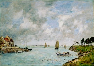 St.Valery-sur-Somme 作： Eugene Louis Boudin