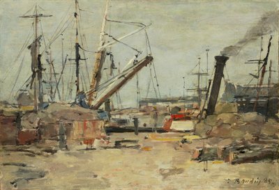 トローラーズ、1885年。 作： Eugene Louis Boudin