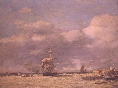 不明な画像 作： Eugene Louis Boudin