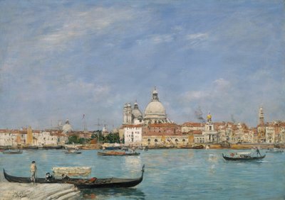 ヴェネツィア、サン・ジョルジョのサンタ・マリア・デッラ・サルーテ 作： Eugene Louis Boudin