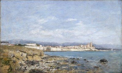 アンティーブの眺め、1893 作： Eugene Louis Boudin