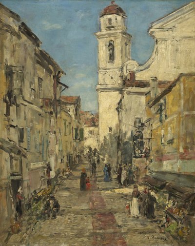 ヴィルフランシュ、1892年頃 作： Eugene Louis Boudin