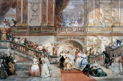 ホテルドヴィルのボール、1860 作： Eugene Louis Lami