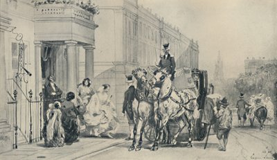 イートンスクエア、1850年、1920年 作： Eugene Louis Lami