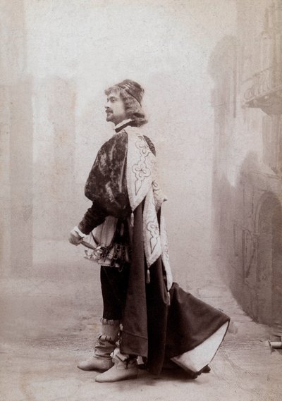 フランスのコメディアン、ドーヴィリエ、1900年頃、撮影：Eugene Pirou 作： Eugene Pirou