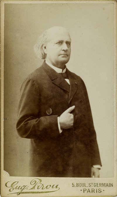 Leconte de Lisle 1818-1894の肖像、c。 1870年。 作： Eugene Pirou