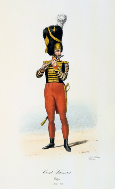 Cents-Suisses、Fifer、1814-17 作： Eugene Titeux