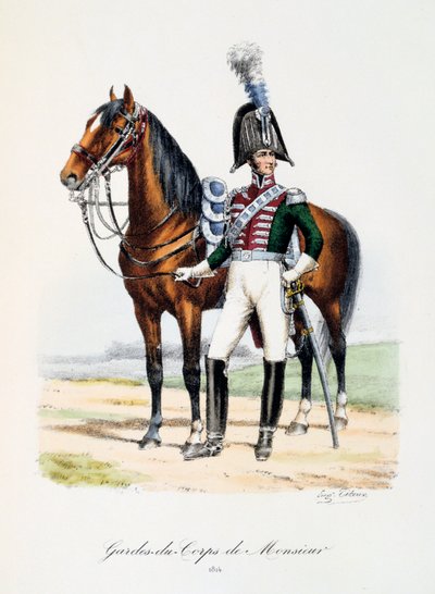 Guards-du-Corps de Monsieur、1814 作： Eugene Titeux